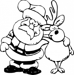 Free Christmas Clip Art Black And White Free collection | Download ...