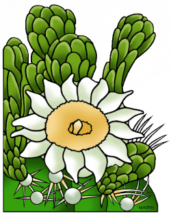 United States Clip Art by Phillip Martin, State Flower - Saguaro ...
