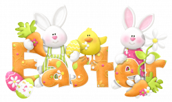 Easter Bunny Clip art - Easter Transparent Cute Text PNG Clipart ...
