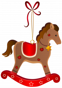 Rocking Horse Christmas Ornament Transparent PNG Clip Art Image ...