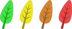 Colorful Leaf Clipart