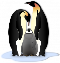 Public Domain Clip Art Image | Pinguin Familie | ID: 13534540213213 ...