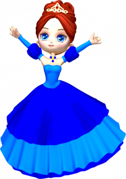 Princess In Blue Clipart