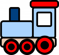 Little Blue Train clip art - vector clip art online, royalty free ...