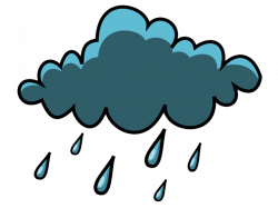 Weather clipart image cloudy with rain