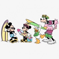 Page 1 - Mickey And Friends On The Beach , Transparent ...