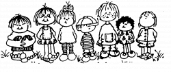 28+ Collection of Playing With Friends Clipart Black And White ...