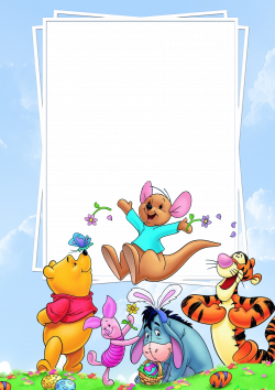 Cute PNG Frame with Winnie the Pooh and Friends | Gallery ...