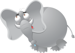 28+ Collection of Funny Elephant Clipart | High quality, free ...