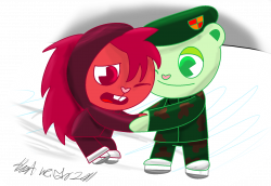 Image - Ice skating by that weirdo-d418chh.png | Happy Tree Friends ...
