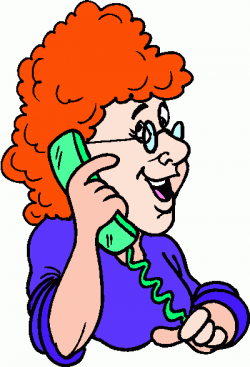 Friends Talking On Telephone Clipart - Clip Art Library