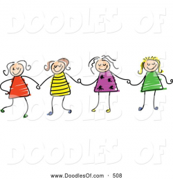 picture of stick figure friends | ... Clipart of a Childs ...