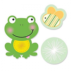Amazon.com: Big Dot of Happiness Froggy Frog - DIY Shaped ...