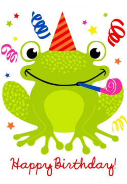 Cute Happy Birthday Frog | Birthday fun | Happy birthday ...