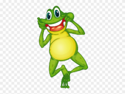 Graphic Royalty Free Character Clipart Frog - Frog With Big ...