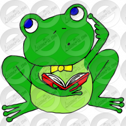 Thinking Frog Picture for Classroom / Therapy Use - Great ...