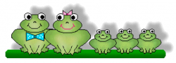 Frog Clip Art Free Frog Clip Art Family Of Frogs On A Green ...