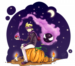 Halloween: Morty and Gastly by Frog-of-Rock on DeviantArt
