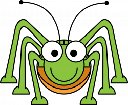 Clipart - Cartoon Grasshopper
