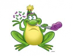 Frog With Party Blower and | Clipart Panda - Free Clipart Images