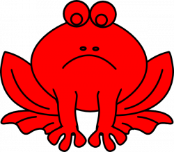 Red Misbehavior Frog Clip Art at Clker.com - vector clip art online ...