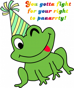Clipart - Party Frog