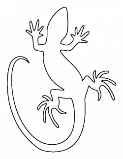 Lizard pattern. Use the printable outline for crafts, creating ...