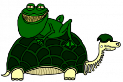 Skeleton Turtle And Creepy Frog *Remastered* by Dzjontn on DeviantArt