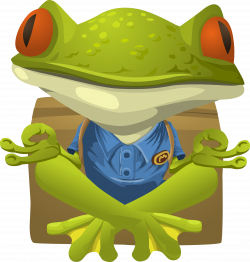 Clipart - Inhabitants Npc Yoga Frog