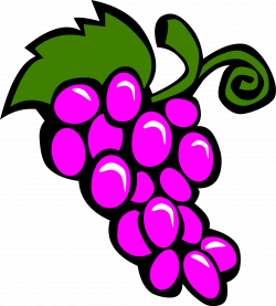 Clipart - Simple Fruit Grapes
