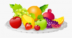 Plate Of Food Png - Fruit Plate Clipart #63000 - Free ...