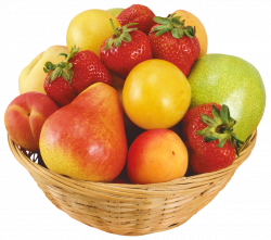 Fruits in Wicker Bowl PNG Clipart - Best WEB Clipart