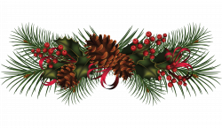 Christmas Garland Wreath Clip art - Pine cone decoration image 3900 ...
