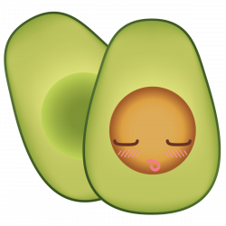 Blushing Kawaii Avocado – FIGUROS DESIGN