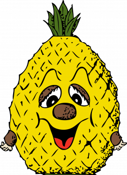 Clipart - pineapple head