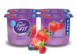 Mixed Berry Nonfat Yogurt | Light & Fit®