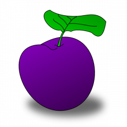 Plum Fruit Clipart