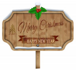 Christmas Wooden Sign Transparent PNG Clip Art Image | Gallery ...