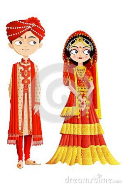 Indian Bride And Groom Clipart Indian - wedding -couple-easy ...