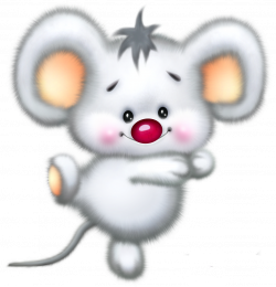 Cute White Mouse Cartoon Clipart | Gallery Yopriceville - High ...
