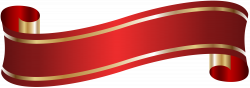 Elegant Banner Red PNG Clip Art | Gallery Yopriceville - High ...