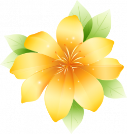 Yellow Large Flower Clipart | Gallery Yopriceville - High-Quality ...