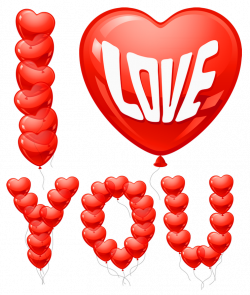 I Love You Balloons PNG Clipart Picture | Gallery Yopriceville ...