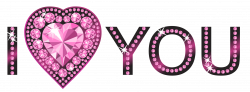 I Love You Pink PNG Clipart Picture | Gallery Yopriceville - High ...