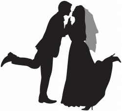 Silhouette Wedding Couple PNG Clip Art | Gallery Yopriceville ...