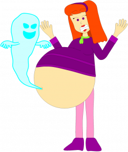 There's a ghost living in Daphne's belly by Angry-Signs on DeviantArt