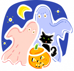 Halloween Ghost Apparition Spook - Vector Image