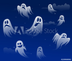 Ghost apparition spook horror a friendly Ghost funny starry ...