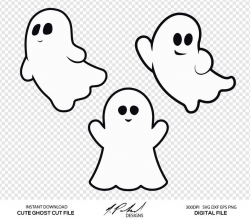 Cute Ghost Digital Cut Files - Digital Files - Ghost SVG - Ghost DXF -  Ghost EPS - Ghost png - Vector Ghost - Ghost Clipart - Cute Ghost svg