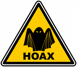 Clipart - Hoax warning